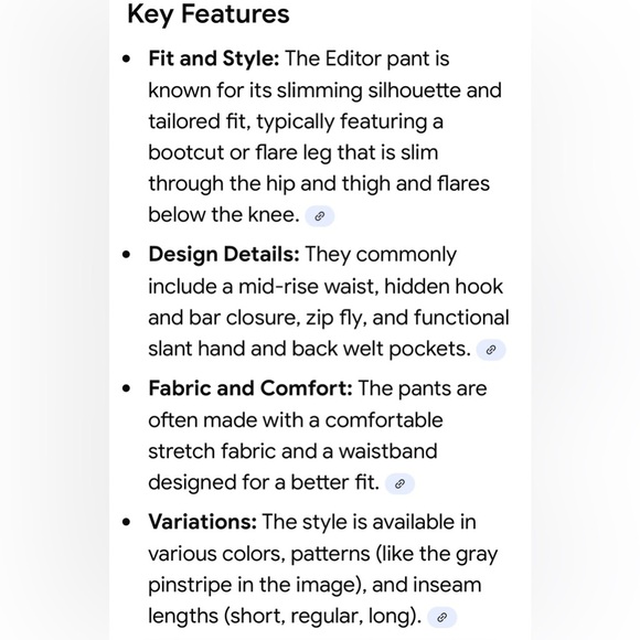 Express Grey and White Pinstriped Signature Stretch Editor Pants. Sz 8/P - Picture 12 of 12